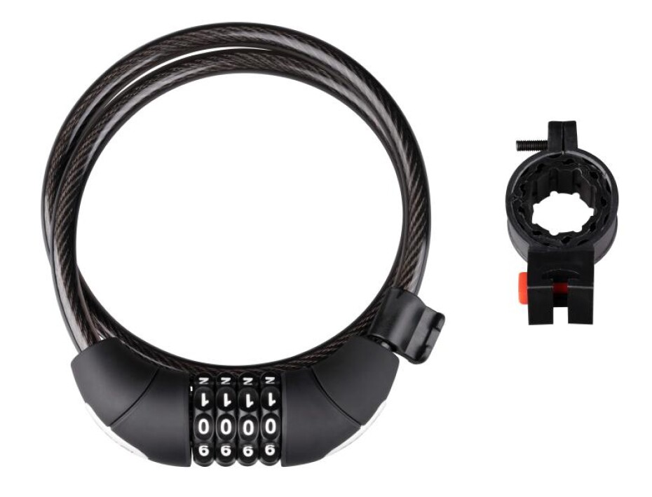 Force LUX spirálový kódový 85cm/10mm+držák zámek - main (0)