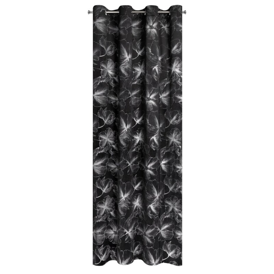 ArtFir Závěs STELLA K | černá/stříbrná 140 x 250 cm - main (3)