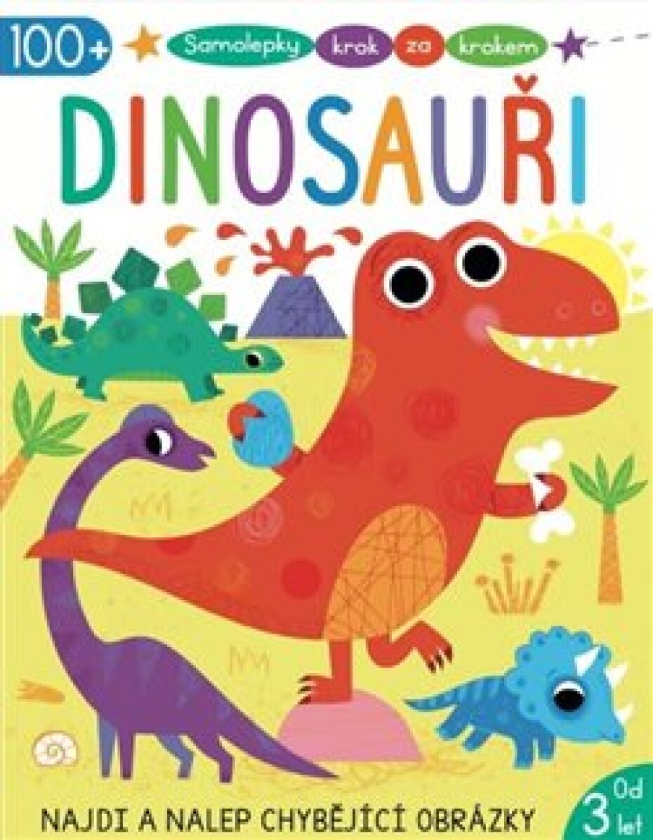 Samolepky krok za krokem Dinosauři Emma Munro Smith - main (0)