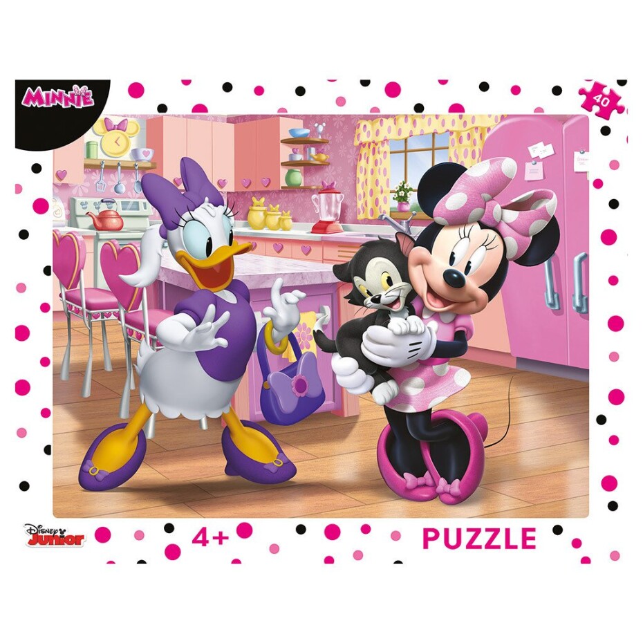 Puzzle deskové Minnie růžová 40 dílků - Dino Park - main (0)