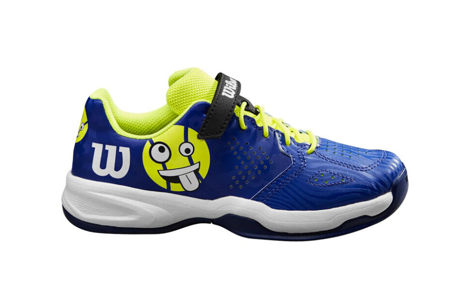 Dětská tenisová obuv Wilson Kaos Emo K Blue/Safety Yellow  EUR 28 - main (0)