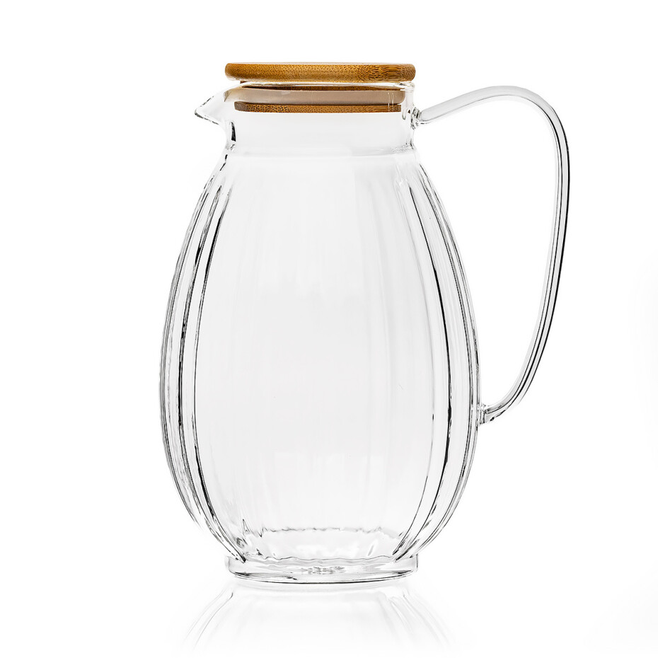 4Home Skleněný džbán Hot&Cool Juicy s bambusovým víčkem, 1,5 l - main (1)