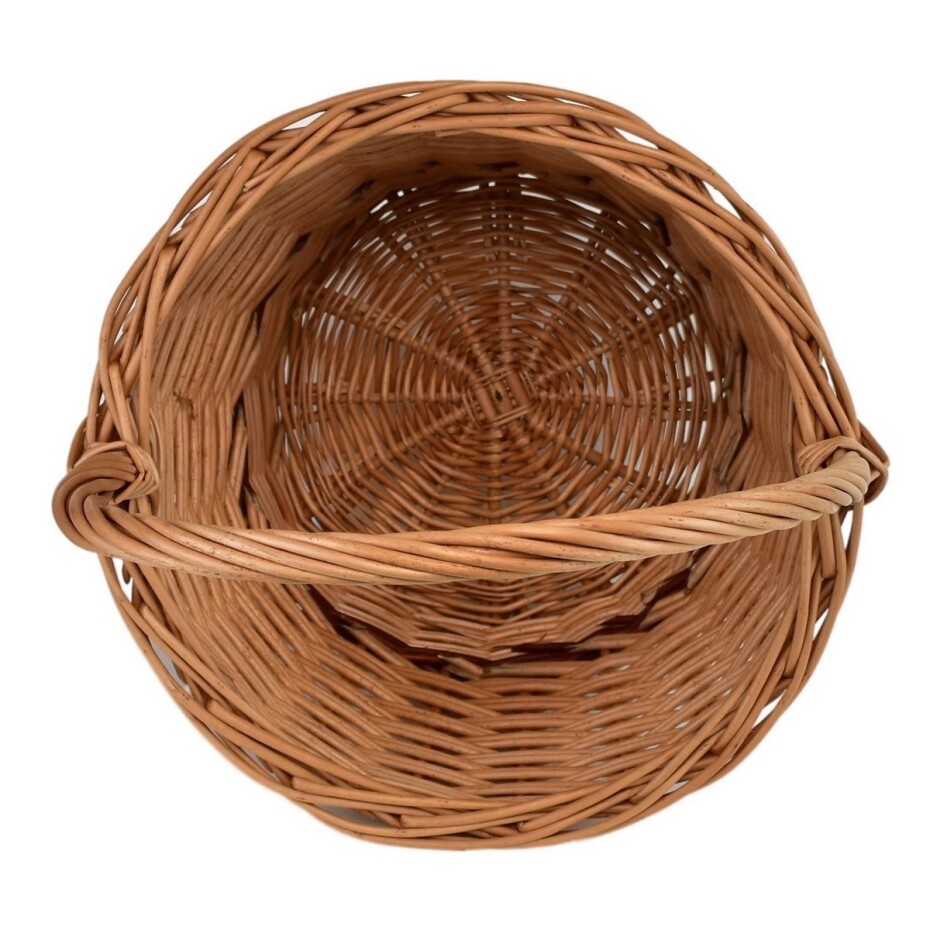 Proutěný koš na ovoce Trháček, loupaný, pr. 30 cm - main (3)