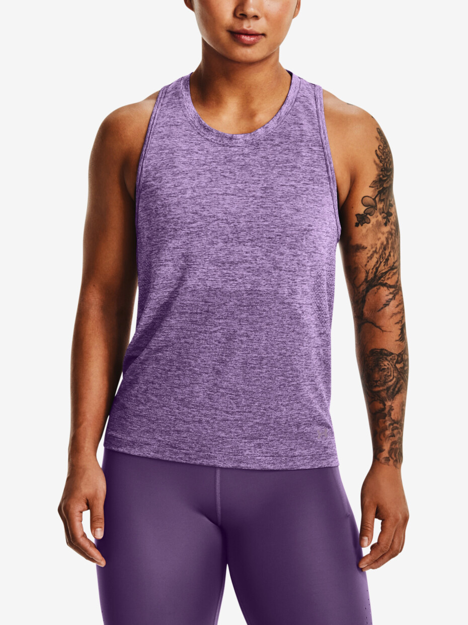 Under Armour Fialové sportovní tílko UA Seamless Stride Singlet - main (0)