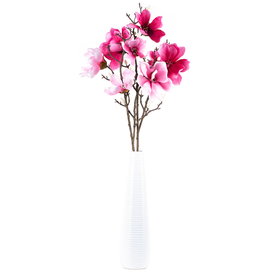 Umělá květina Magnolie světle růžová, 86 cm - main (3)