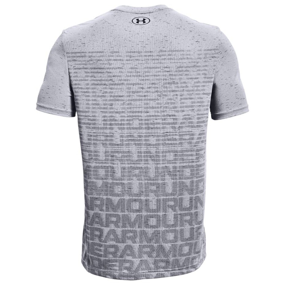 Pánské tričko Under Armour  Seamless Wordmark SS Grey S - main (2)