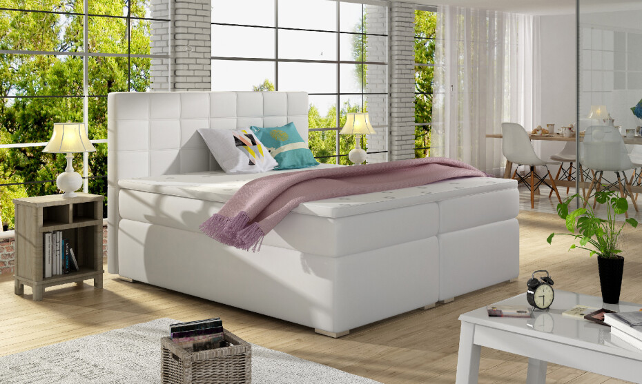Artelta Manželská postel ALICE Boxspring | 160 x 200 cm Alice barva: Sawana 14, Alice rozměr: 160x200 cm - main (2)