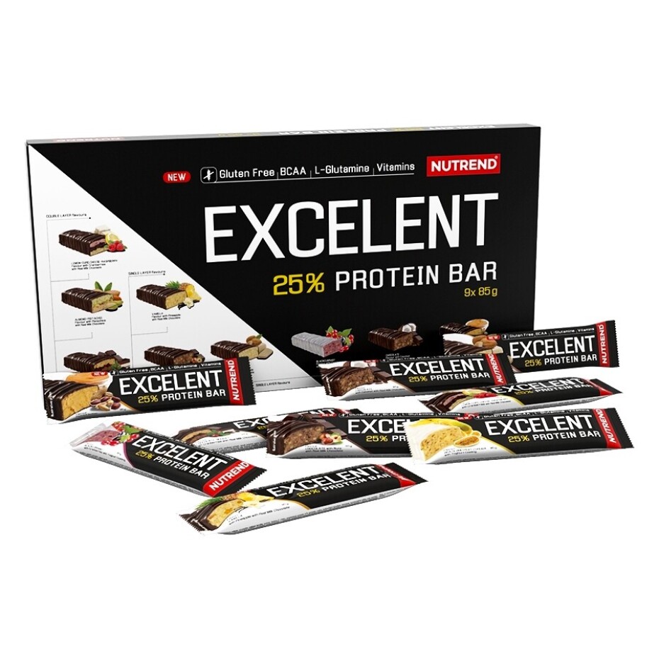 Nutrend Excelent Protein Bar dárkové balení 9×85 g - main (0)