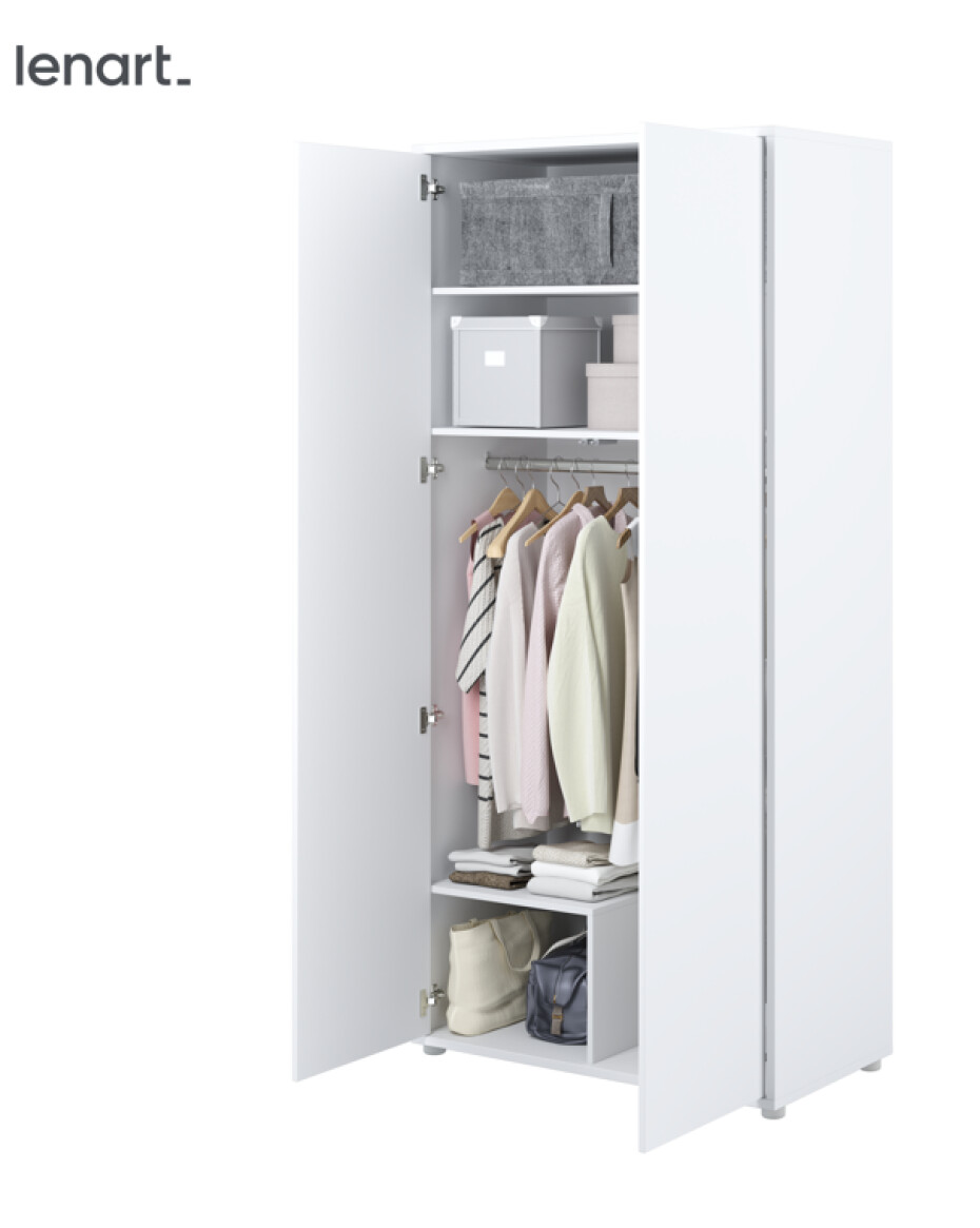 Dig-net nábytek Šatní skříň Lenart BED CONCEPT BC-20 | bílá - main (1)