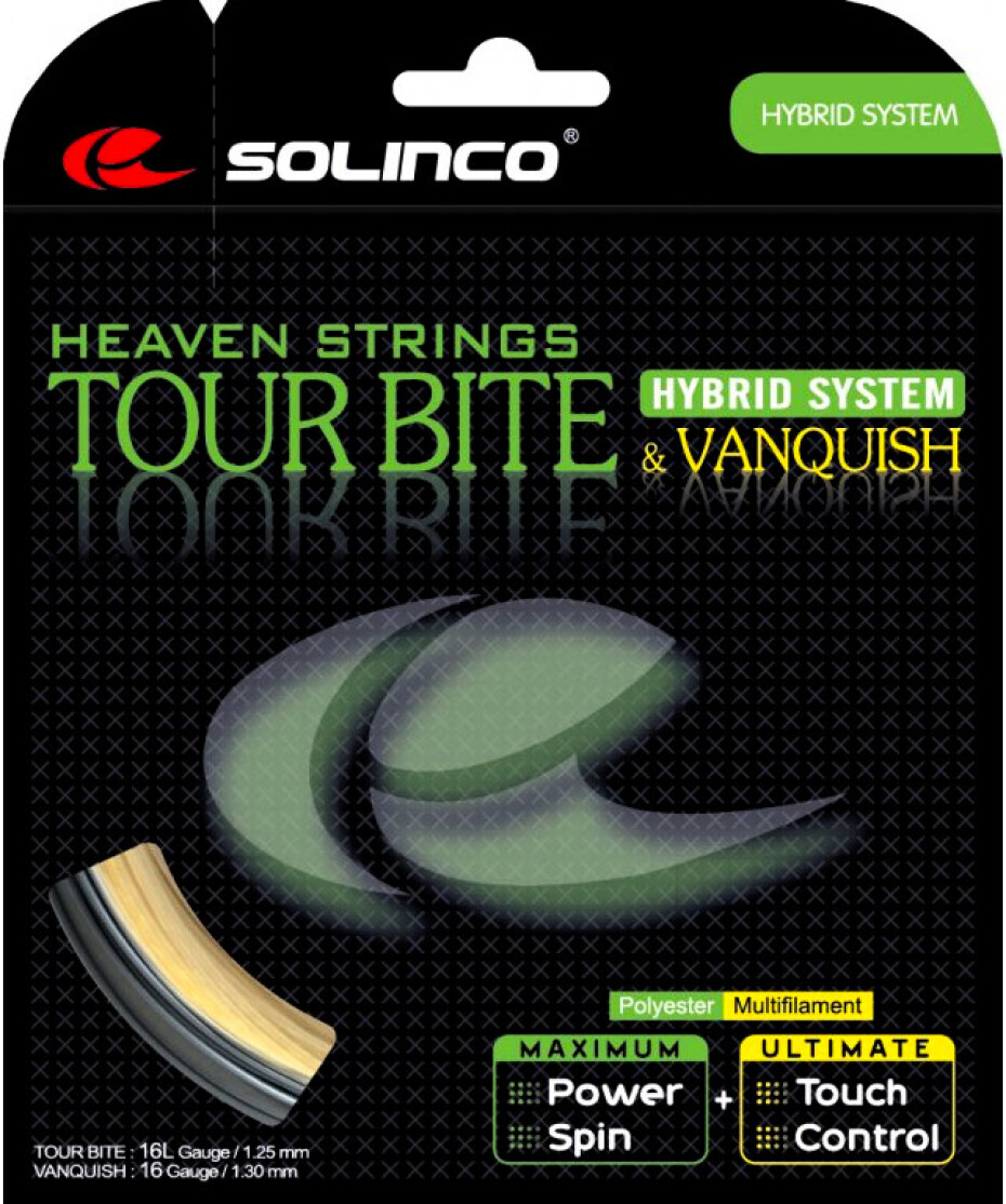 Tenisový výplet Solinco  Tour Bite + Solinco Vanquish (12 m)  1,20 mm + 1,30 mm - main (0)