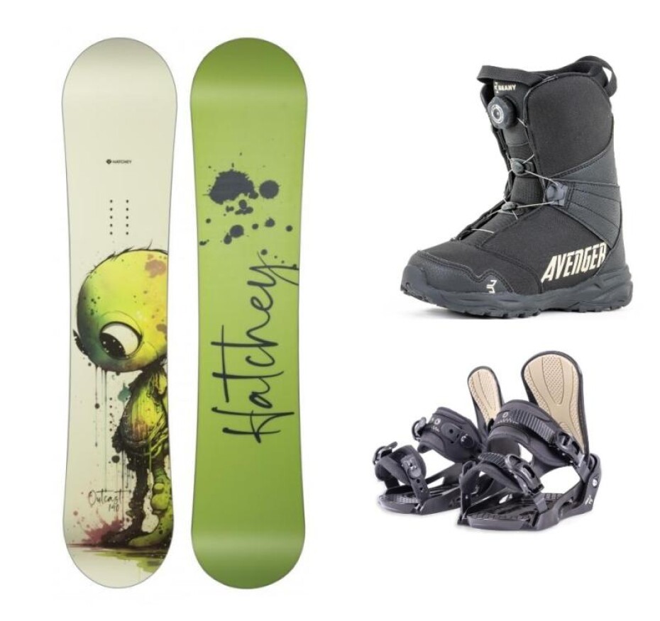 Hatchey Outcast dětský snowboard + Beany Junior vázání + Beany Avenger BS boty - main (0)