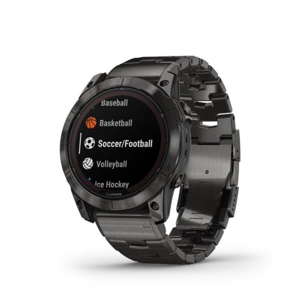 Garmin Fēnix 7X Pro Sapphire Solar Edition Carbon Gray DLC Titanium s titanovým náramkem Vented - 010-02778-30 - main (4)