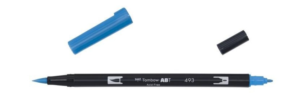 Tombow Oboustranný štětcový fix ABT - reflex blue - main (0)