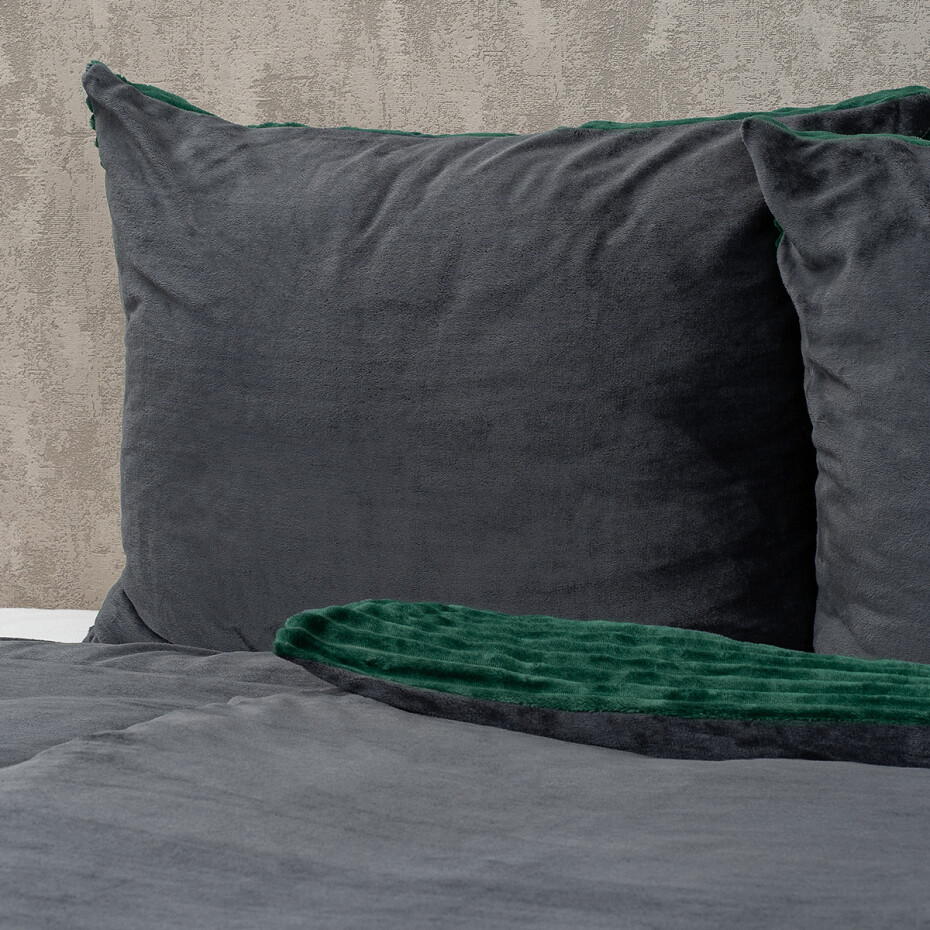 4Home Povlečení mikroflanel Stripe zelená, 140 x 200 cm, 70 x 90 cm - main (10)