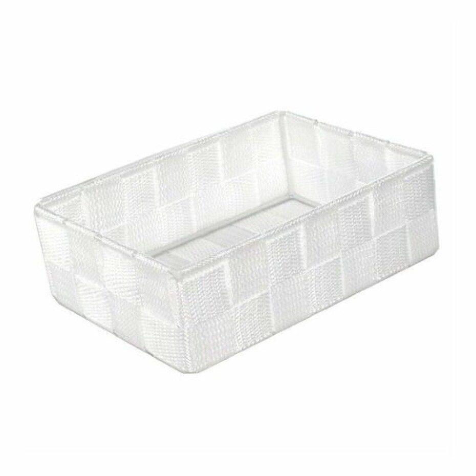 Compactor Úložný organizér do zásuvky Compactor TEX - košík M, 18 x 12 x 7 cm, bílý, M - main (0)