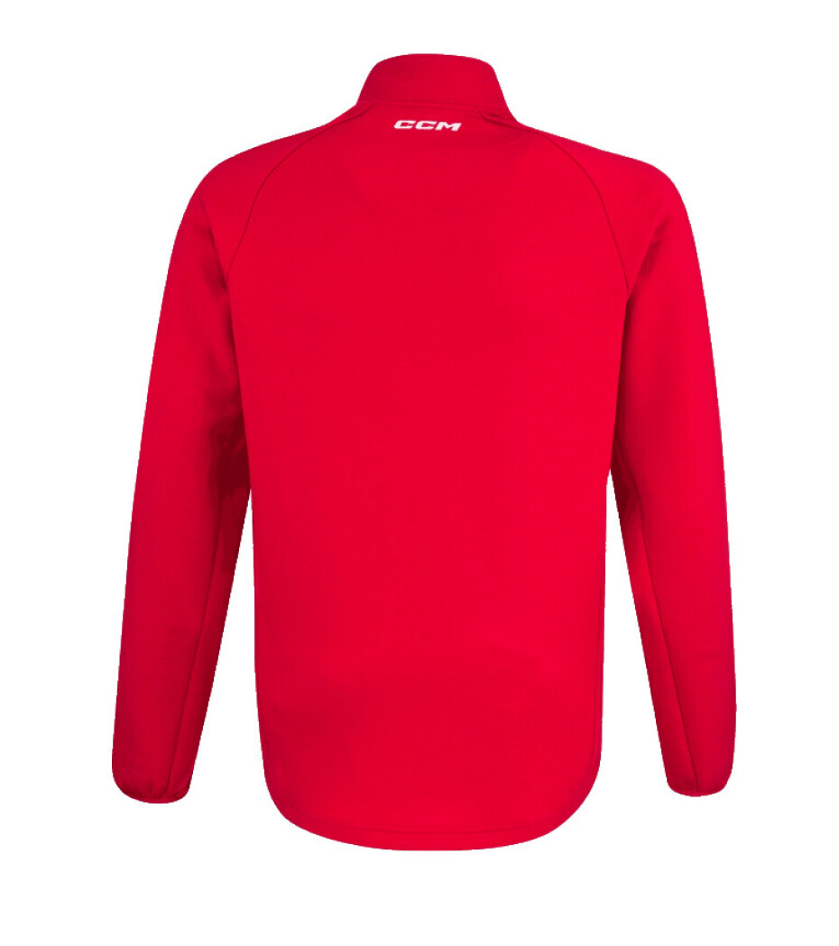 Pánská mikina CCM  LOCKER ROOM FLEECE 1/4 ZIP Red XS - main (1)