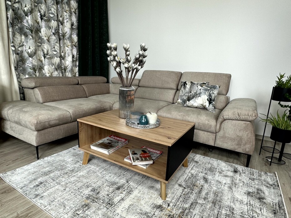 ArtFir Zatemňovací závěs SANDY P | šedá/květy 140 x 300 cm - main (3)