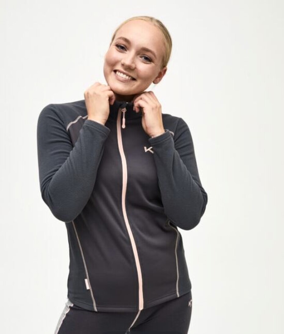 Dámská mikina Kari Traa  F/Z Fleece blue/grey S - main (0)