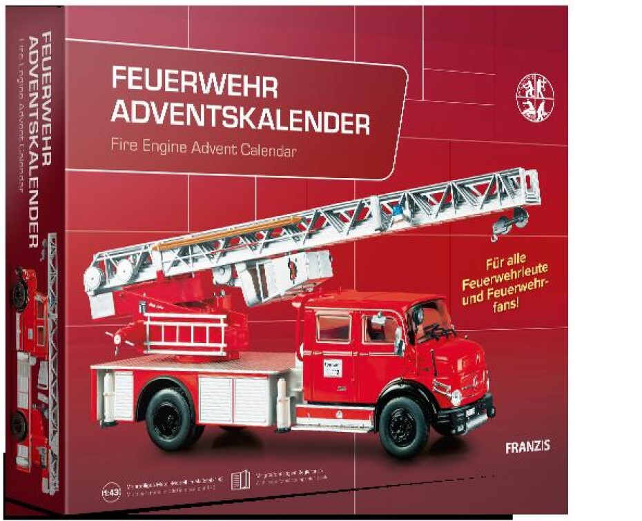 Franzis adventní kalendář Mercedes-Benz Hasičské auto se zvukem 1:43 - main (0)
