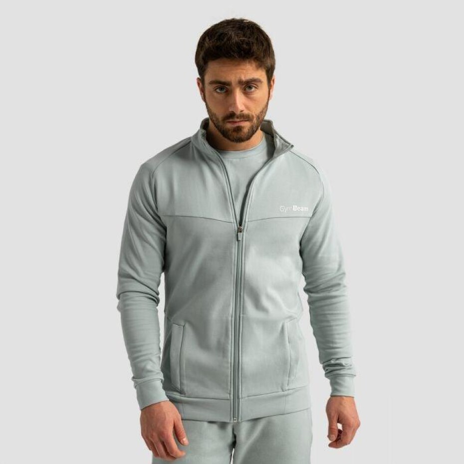 GymBeam Mikina se zipem Limitless Eucalypt - main (0)