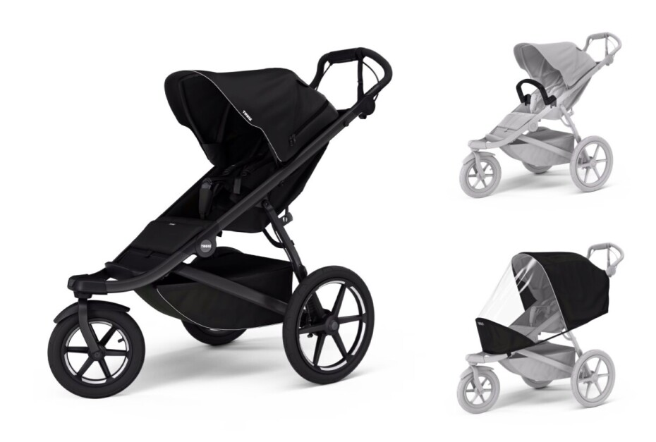 Sportovní kočárek Thule Urban Glide 3 Black + madlo + pláštěnka - main (0)