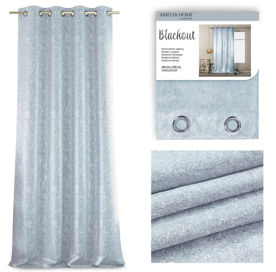 ArtFlhf Zatemňovací závěs BLACKOUT VERAS K | 140 x 250 cm Barva: Wine - main (10)