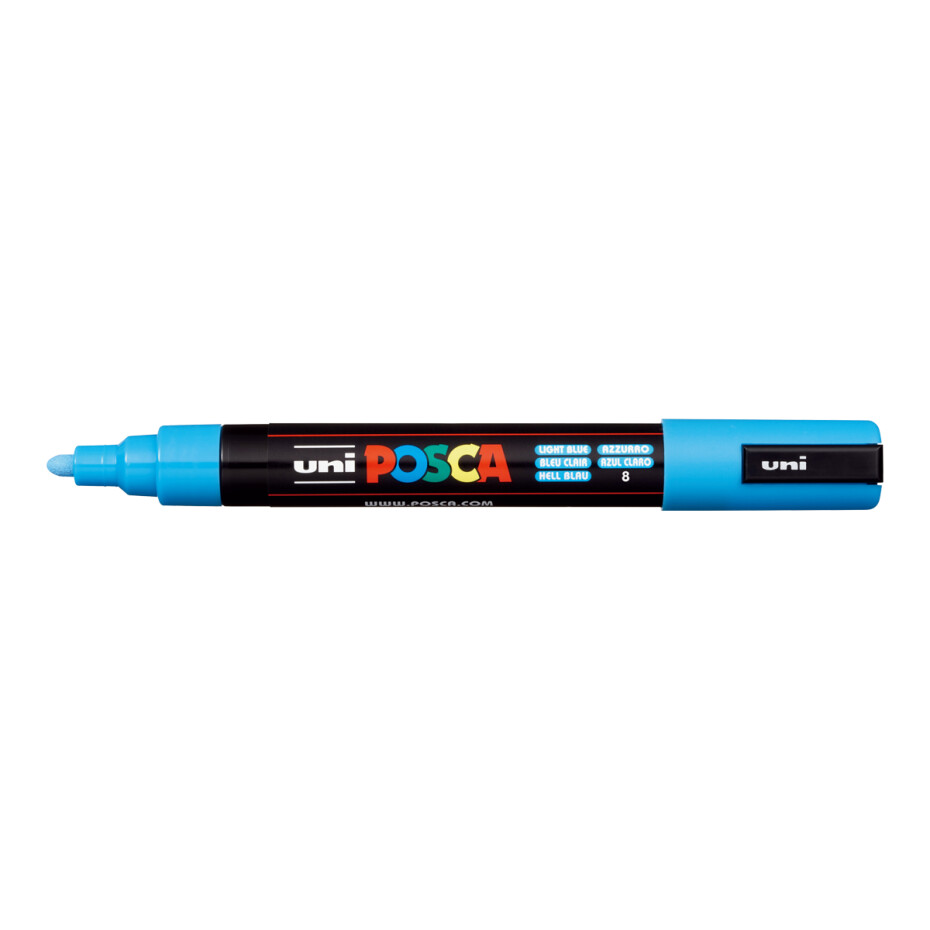 Posca popisovač PC-5M, 1,8 - 2,5 mm, světle modrá (8) - main (0)