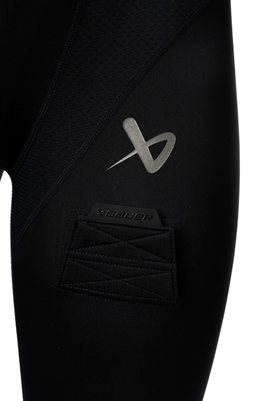Kompresní kalhoty se suspenzorem Bauer  Womens PRO Jill Pant Black Senior M - main (2)
