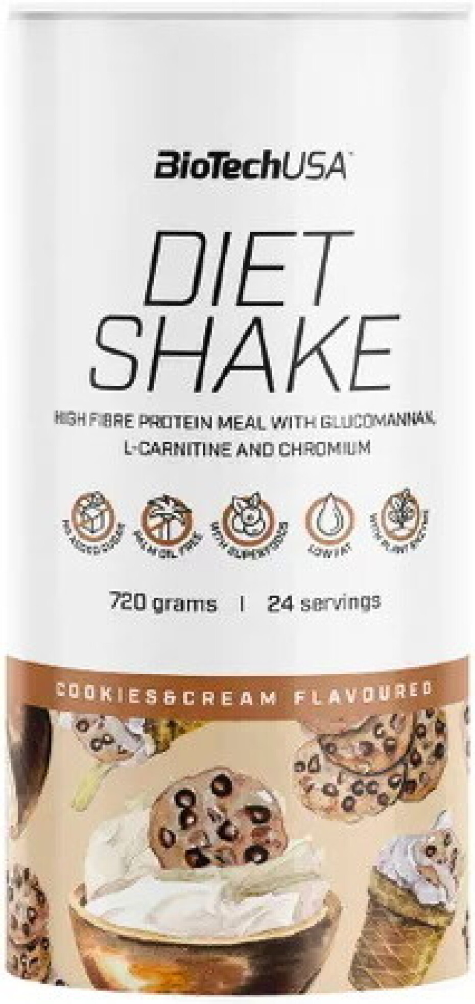 BioTech USA Diet Shake 720 g jahoda - main (2)