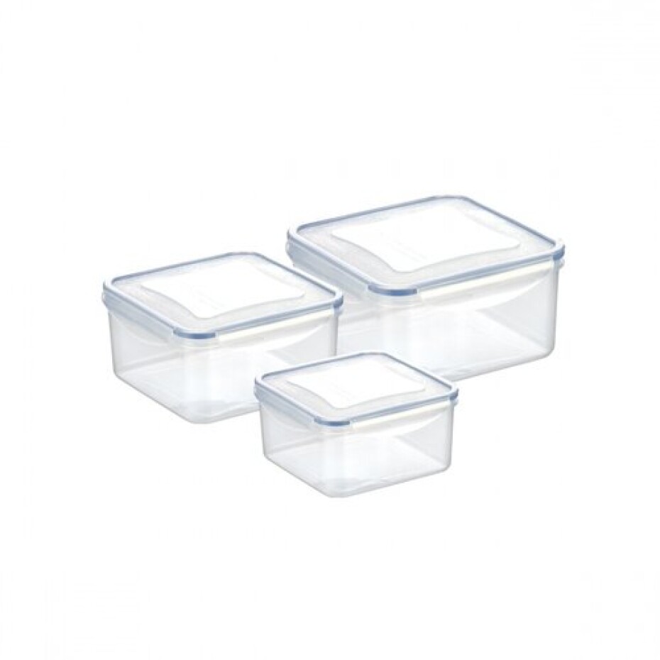 Tescoma 3dílná sada dóz FRESHBOX 0,4/0,7/1,2 l, čtvercová - main (0)
