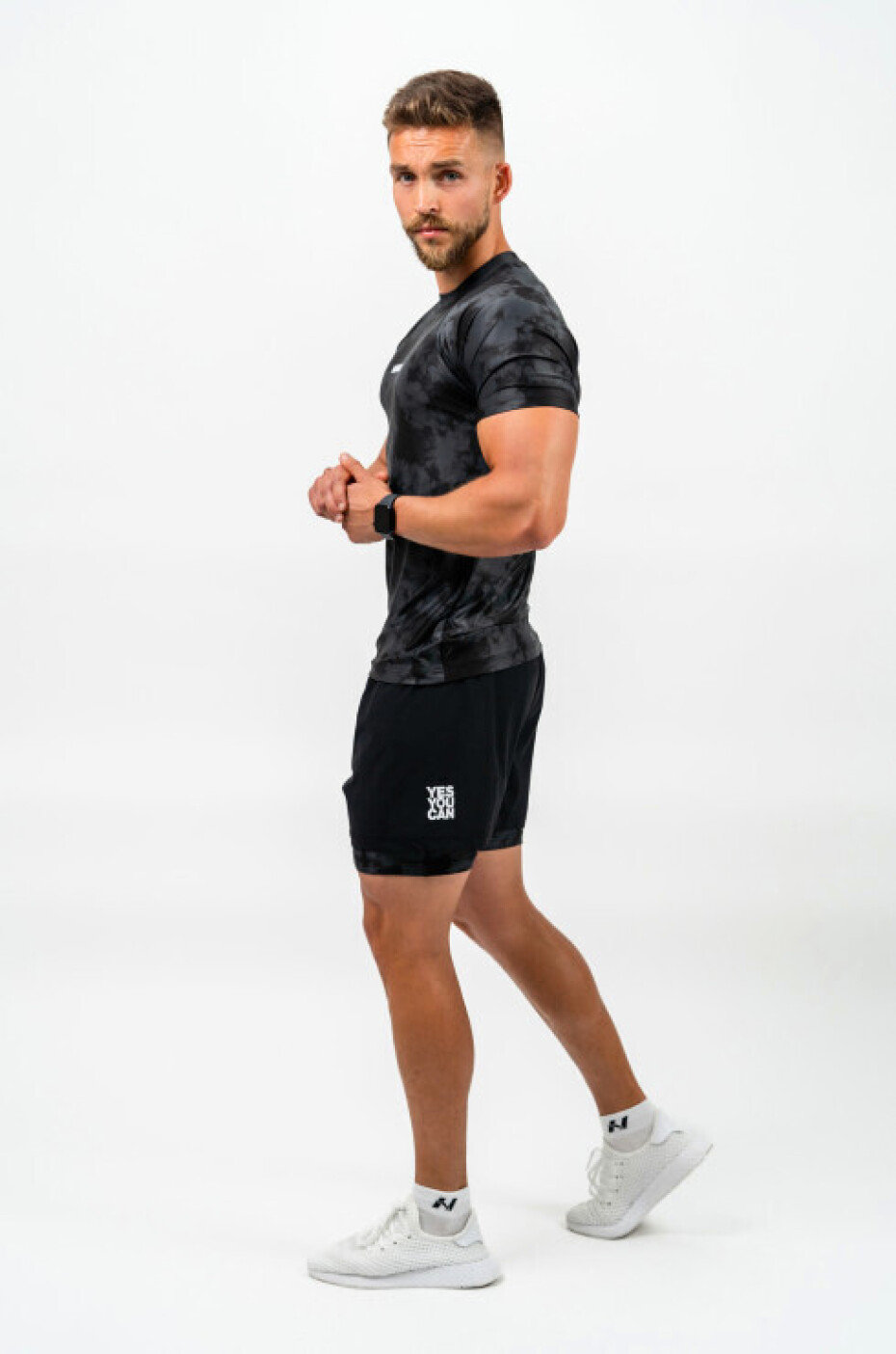 Pánské šortky Nebbia Performance+ Compression 2in1 shorts black XL - main (2)
