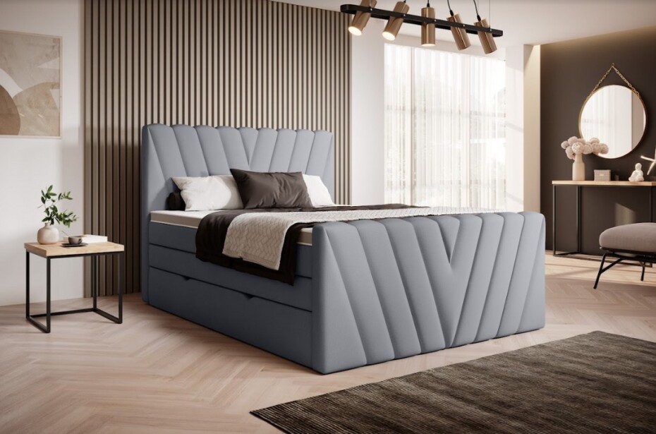 Artelta Manželská postel CANDICE Boxspring | 180 x 200 cm Barva: Lukso 35 - main (4)
