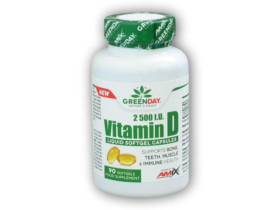 Amix GreenDay Vitamin D3 2500 I.U. 90 tobolek - main (0)