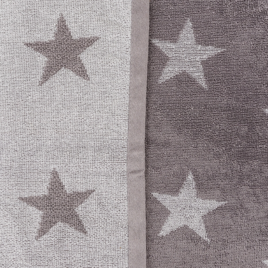 JAHU Osuška Stars šedá, 70 x 140 cm - main (2)