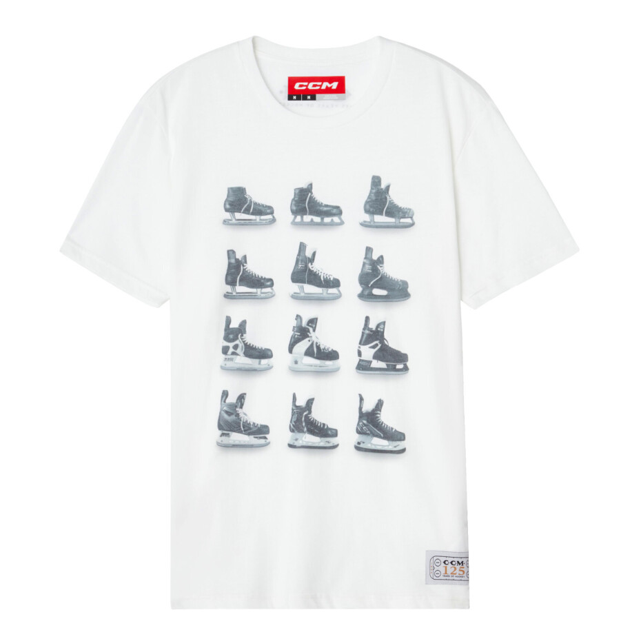 Pánské tričko CCM 125 Anniversary SS Tee A White L - main (0)