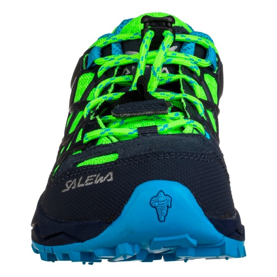 Dětská outdoorová obuv Salewa  Wildfire Ombre Blue/Fluo Green  UK 12,5 (Kid) - main (3)