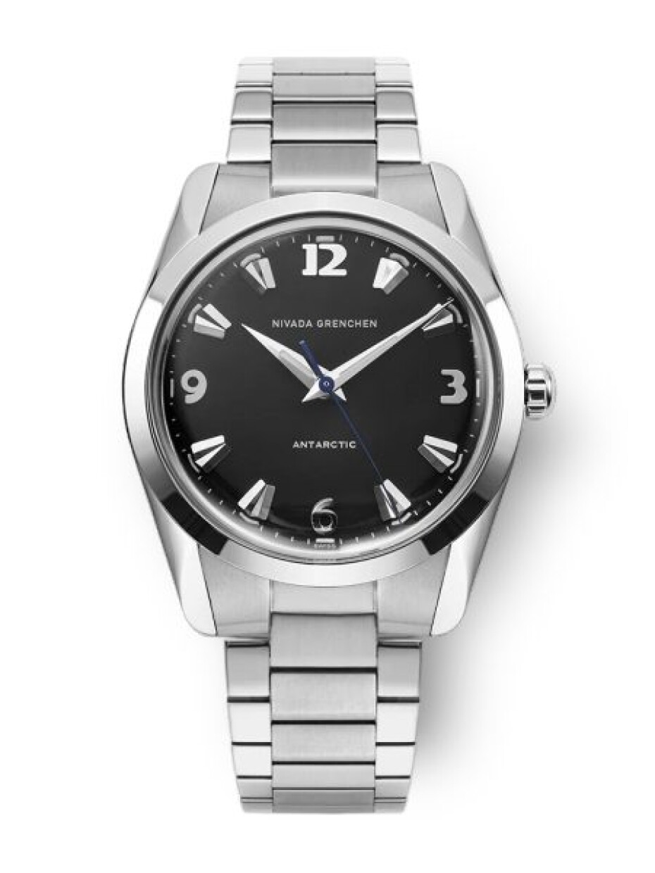 Nivada Grenchen Antarctic 35 mm - Black White Luminova - Beads of Rice - main (3)