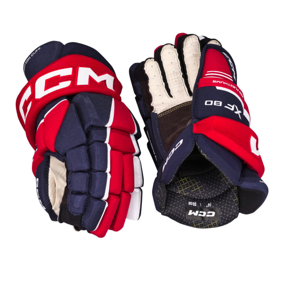 Hokejové rukavice CCM Tacks XF 80 Navy/Red/White Senior 15 palců - main (1)