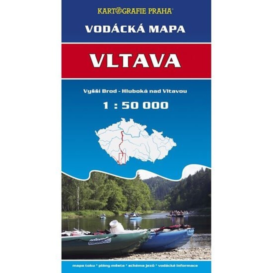 Vodácká mapa - Vltava/Vyšší Brod - Hluboká nad Vltavou/1:50 tis. - main (0)
