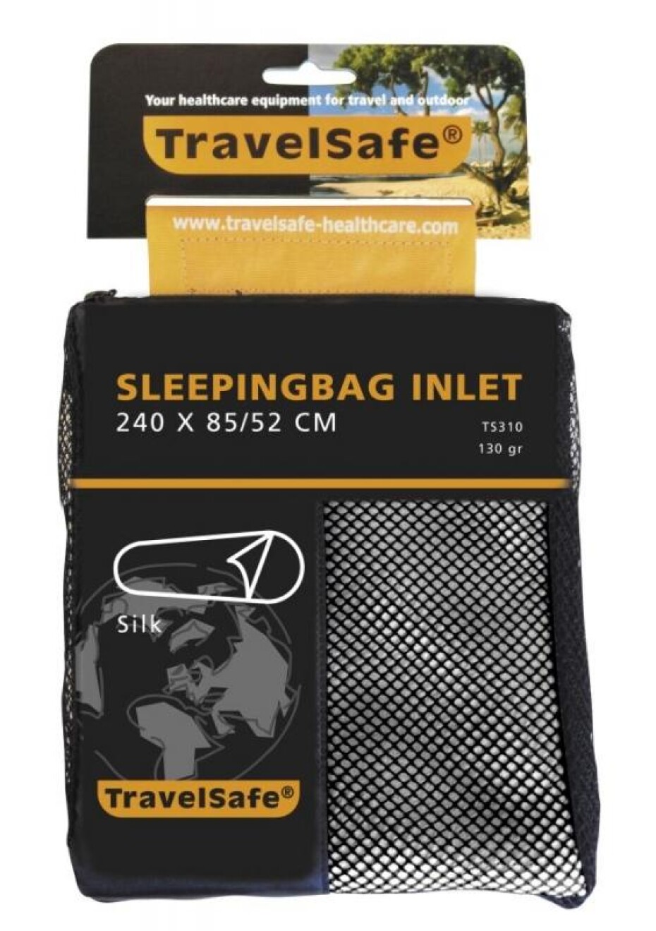 TravelSafe vložka do spacáku Silk Mummy off white - main (0)