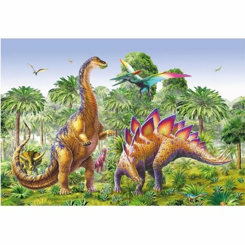 Dino Puzzle Souboj dinosaurů, 2x48 dílků - main (1)