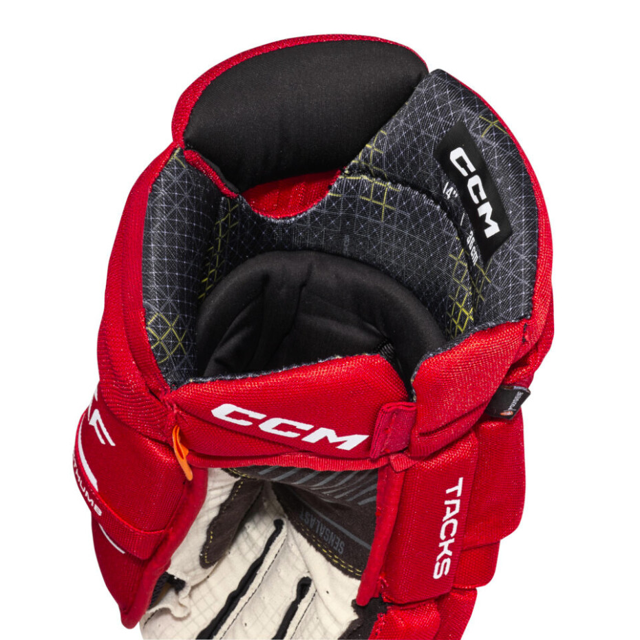 Hokejové rukavice CCM Tacks XF Red/White Junior 12 palců - main (1)