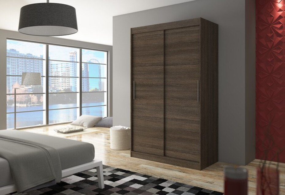 ArtAdrk Šatní skříň COLLIN | 120 cm Barva: Trufla - main (2)