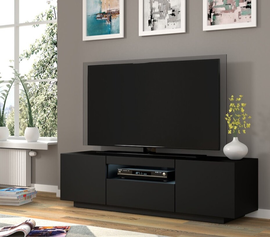 ARTBm TV stolek AURA 150 | černý mat - main (3)