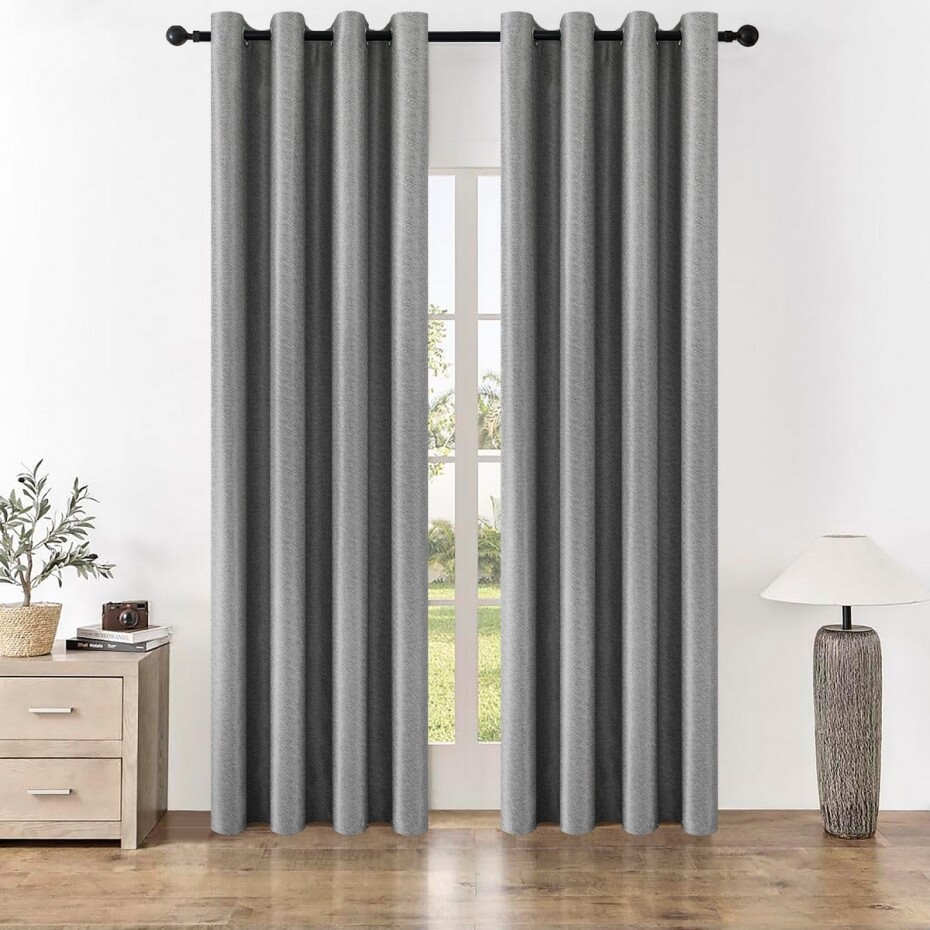 4Home Zatemňovací závěs Stripe šedá, 150 x 250 cm - main (0)