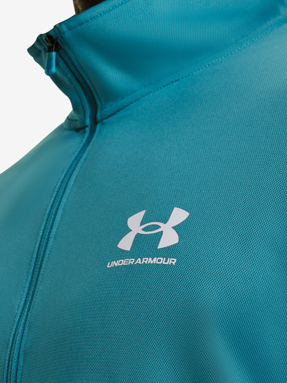 Pánská bunda Under Armour  PIQUE TRACK JACKET-BLU L - main (2)