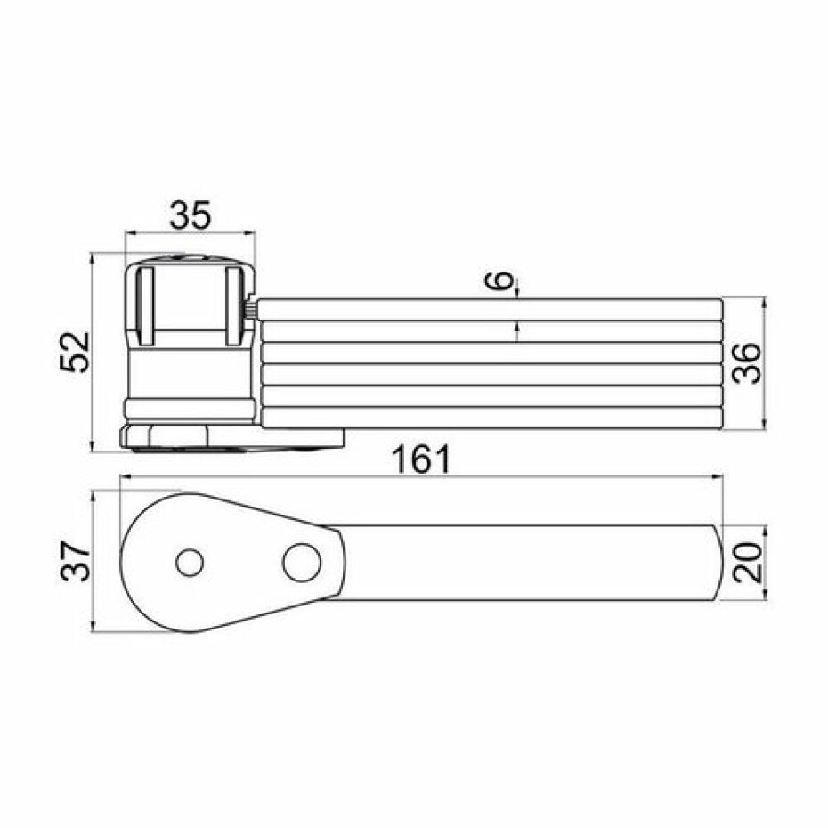 Bezpečností lamelový zámek skládací RR.9040 - main (5)
