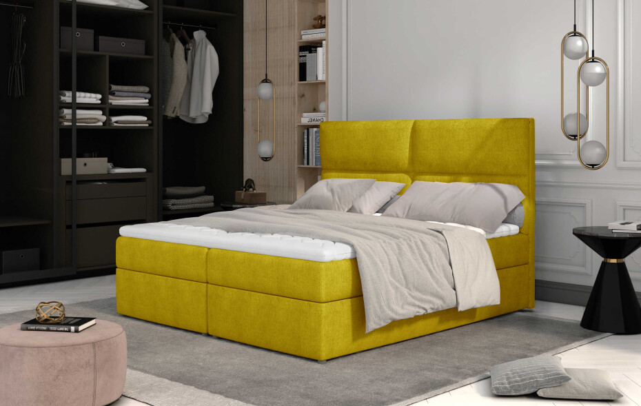 Artelta Manželská postel AMBER Boxspring | 180 x 200 cm Barevné provedení AMBER: Berlin 03 - main (10)
