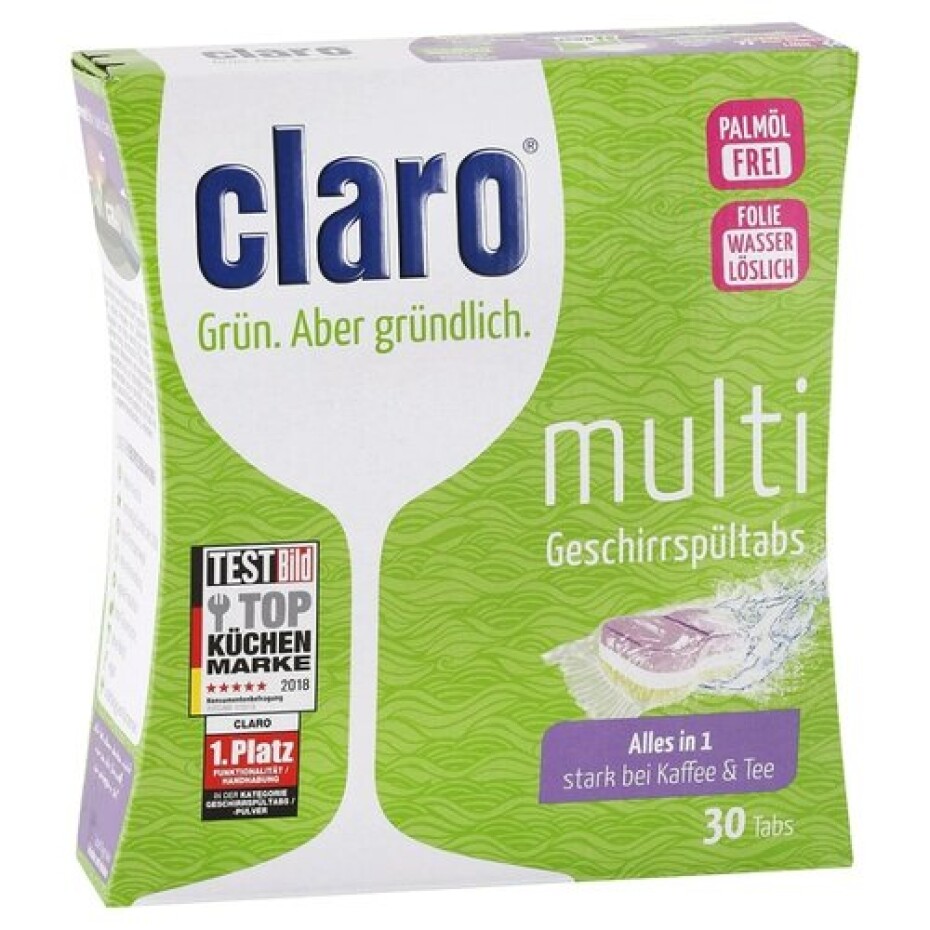 Claro EKO tablety do myčky All in 1, 30 tablet - main (0)
