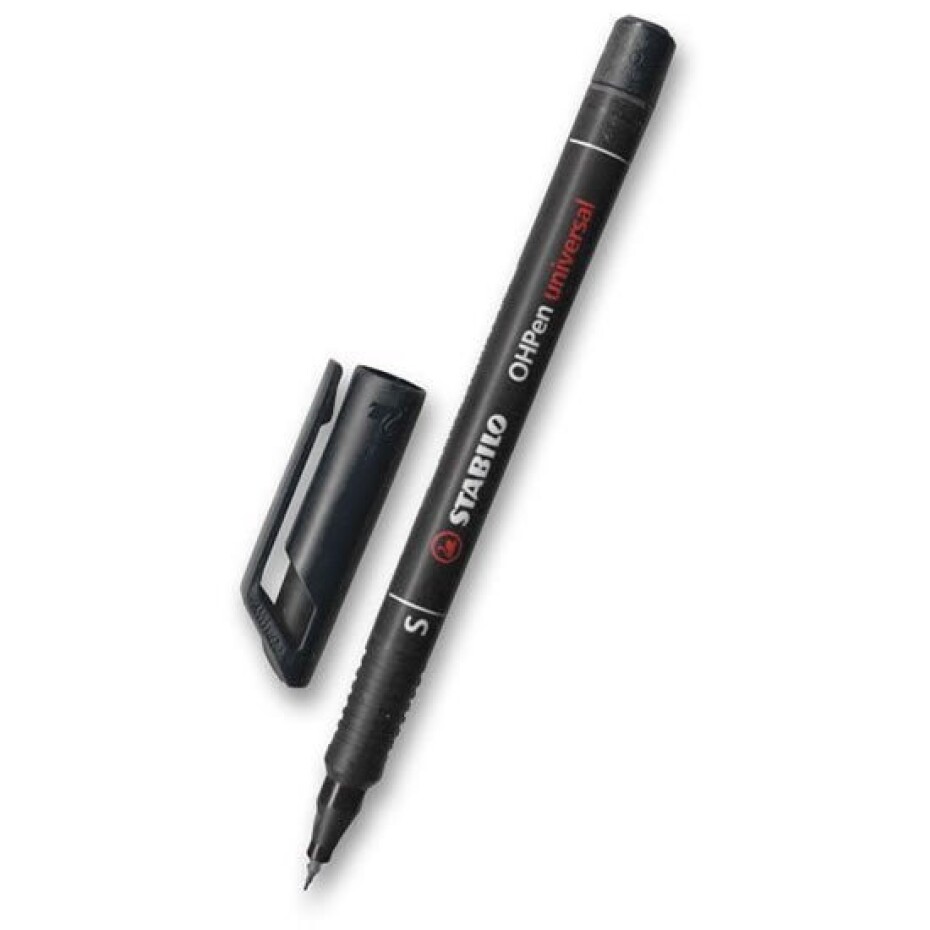 Popisovač permanentní STABILO OHPen S černý (04mm) - main (0)